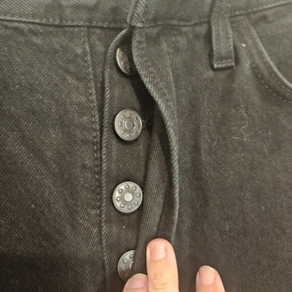 Re/Done Sample Black Jeans size 27 Straight Leg *FLAW* - Picture 5 of 11